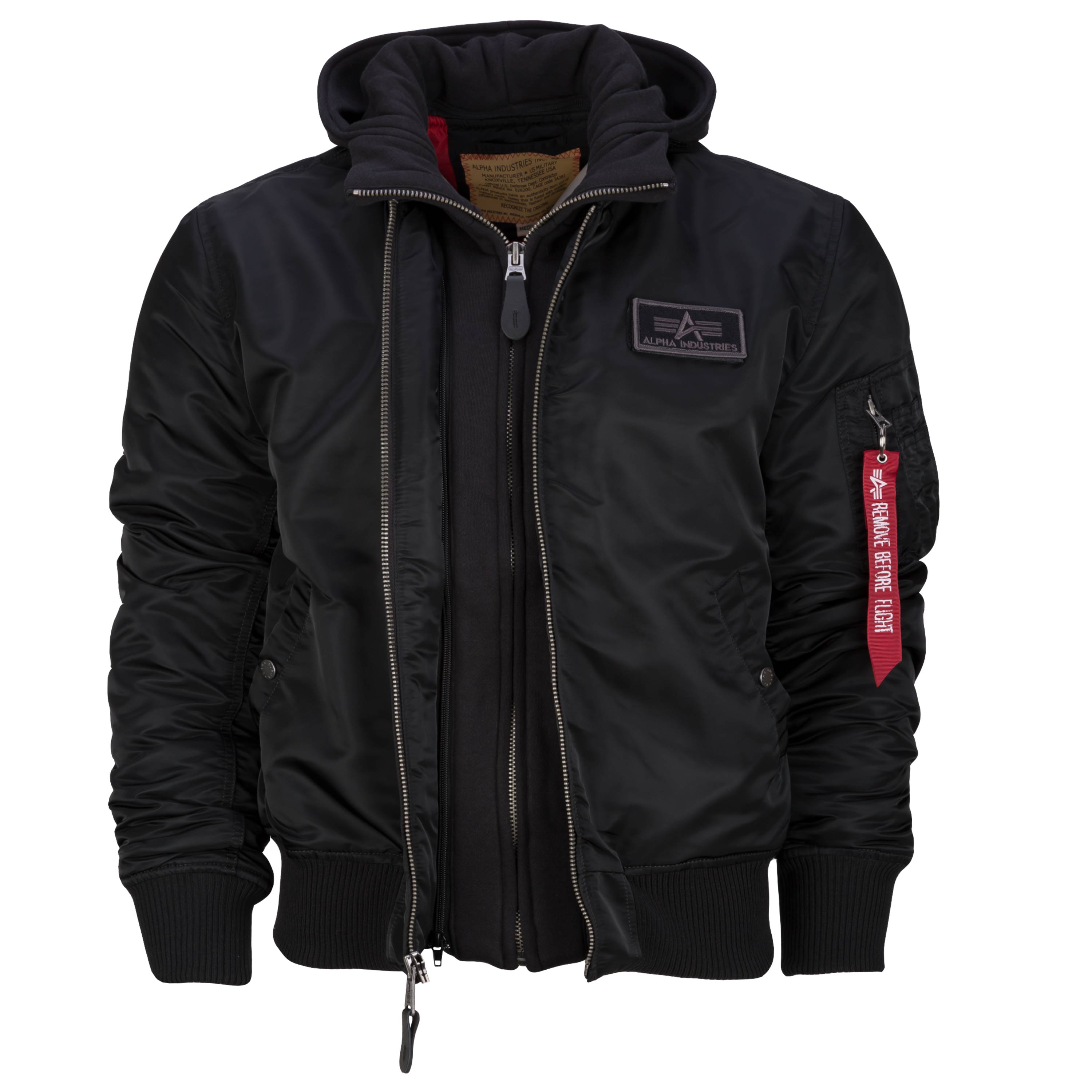 Purchase the Alpha Industries D-Tec MA-1 II ASMC black Jacket by