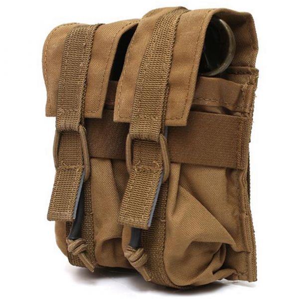 LBX Dual Banger Vertical Grenade Pouch Molle coyote brown
