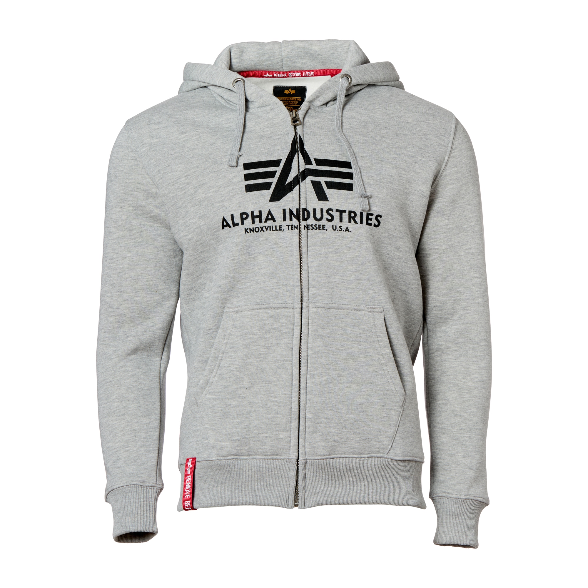 Purchase the Alpha Industries Hoodie Basic Zip grey heather by A