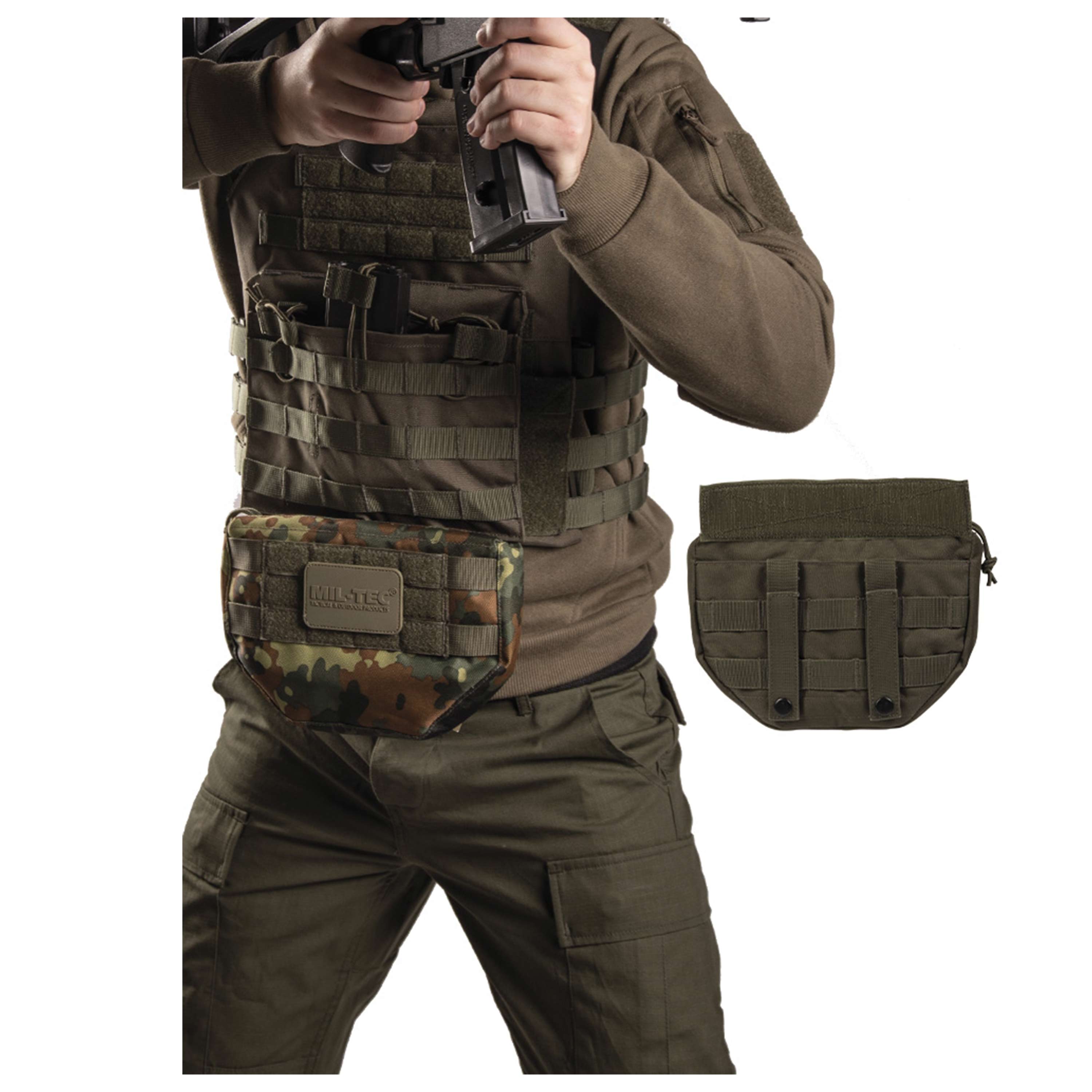 Purchase the Mil-Tec 3-Piece Net Pouch Set olive by ASMC