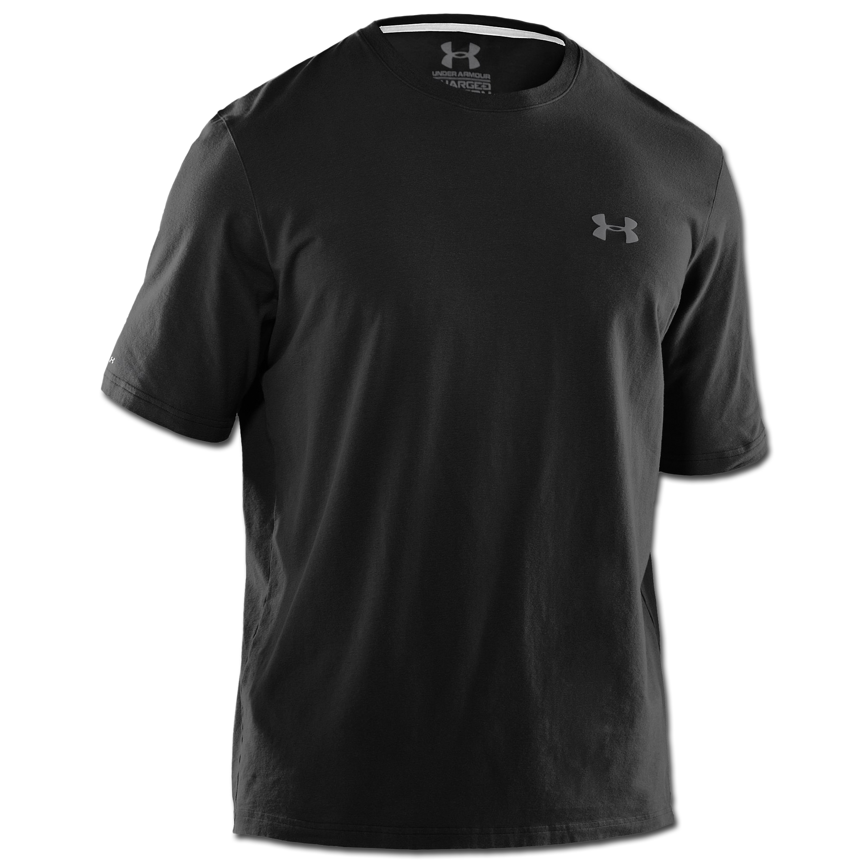 Under Armour HeatGear T-Shirt Charged Cotton black | Under Armour ...