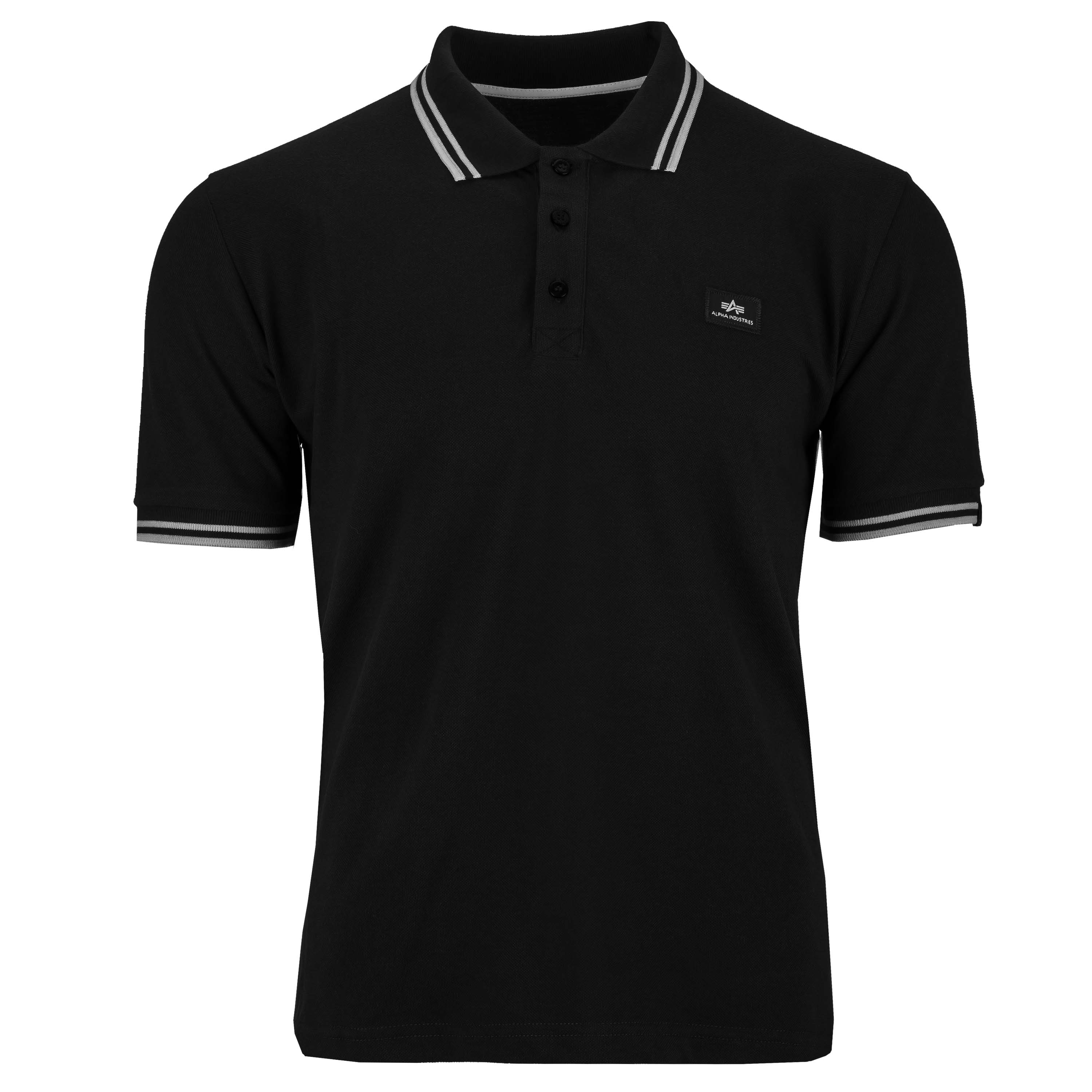 the Shirt black/wh Purchase Industries Twin II Polo Alpha Stripe