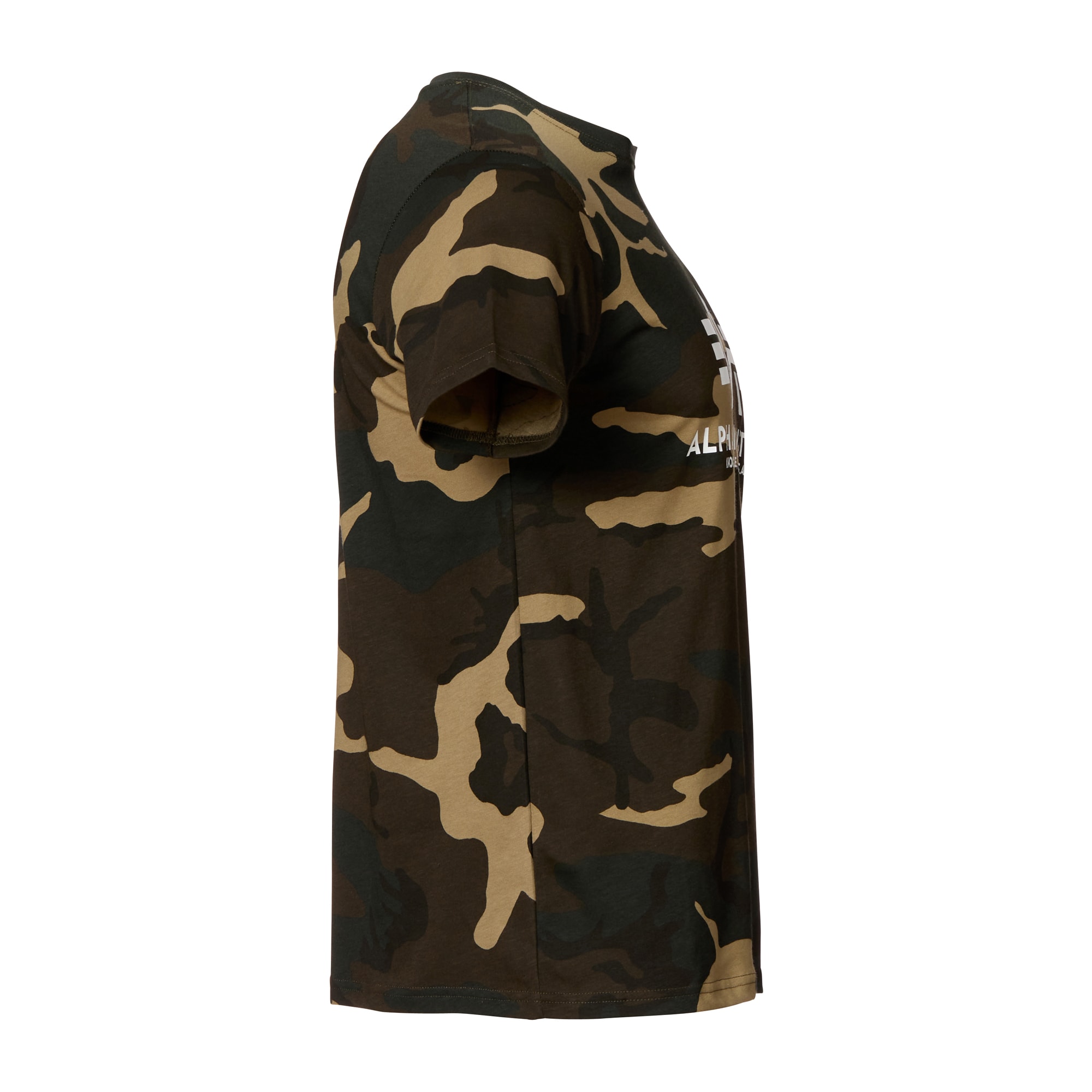Purchase the Alpha Industries 65 camo woodland T-Shirt by Basic