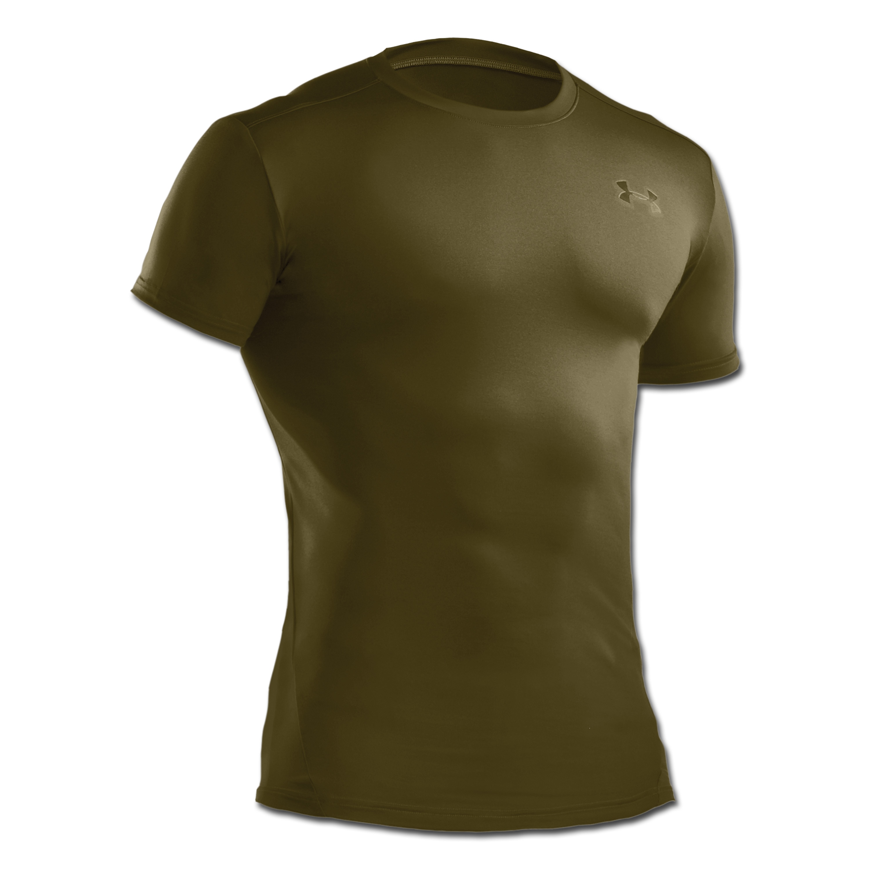 Under Armour Men's HeatGear Armour Comp SS Compression Forest Green T-Shirt