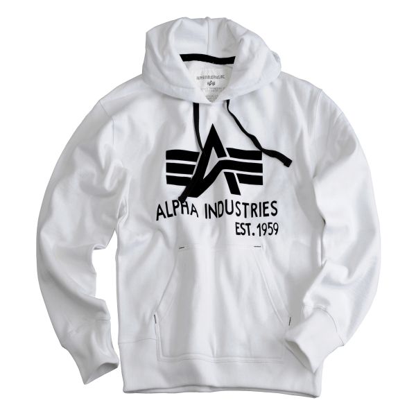 Alpha Industries | Big white Classic Big white | Hoody | Classic | Alpha Men Hoody Sweatshirts Clothing A A Hooded | Sweaters Industries