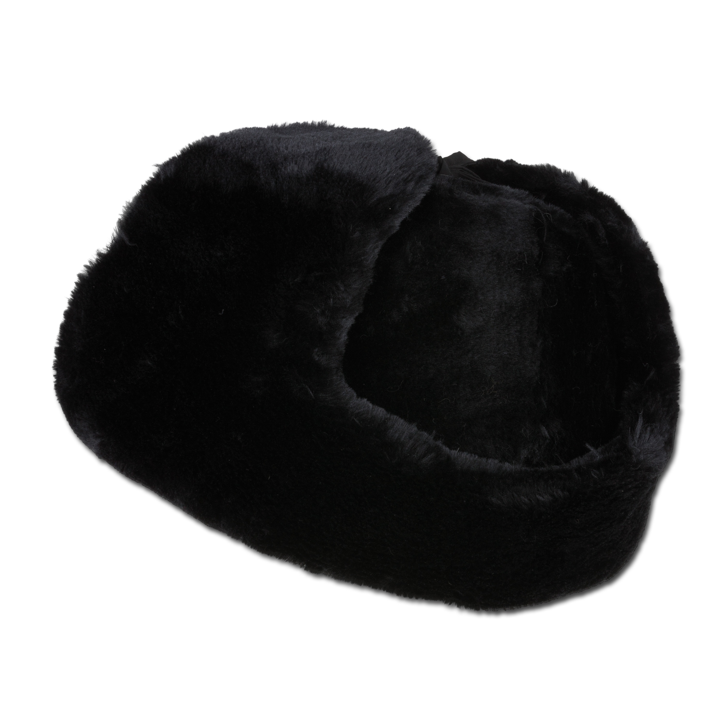 Russian Fur Hat With Insignia, black