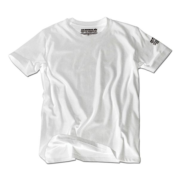 T-Shirt Alpha Industries | white white | Clothing | Men Shirts | Bodywear Industries Alpha Shirts Bodywear | T-Shirt