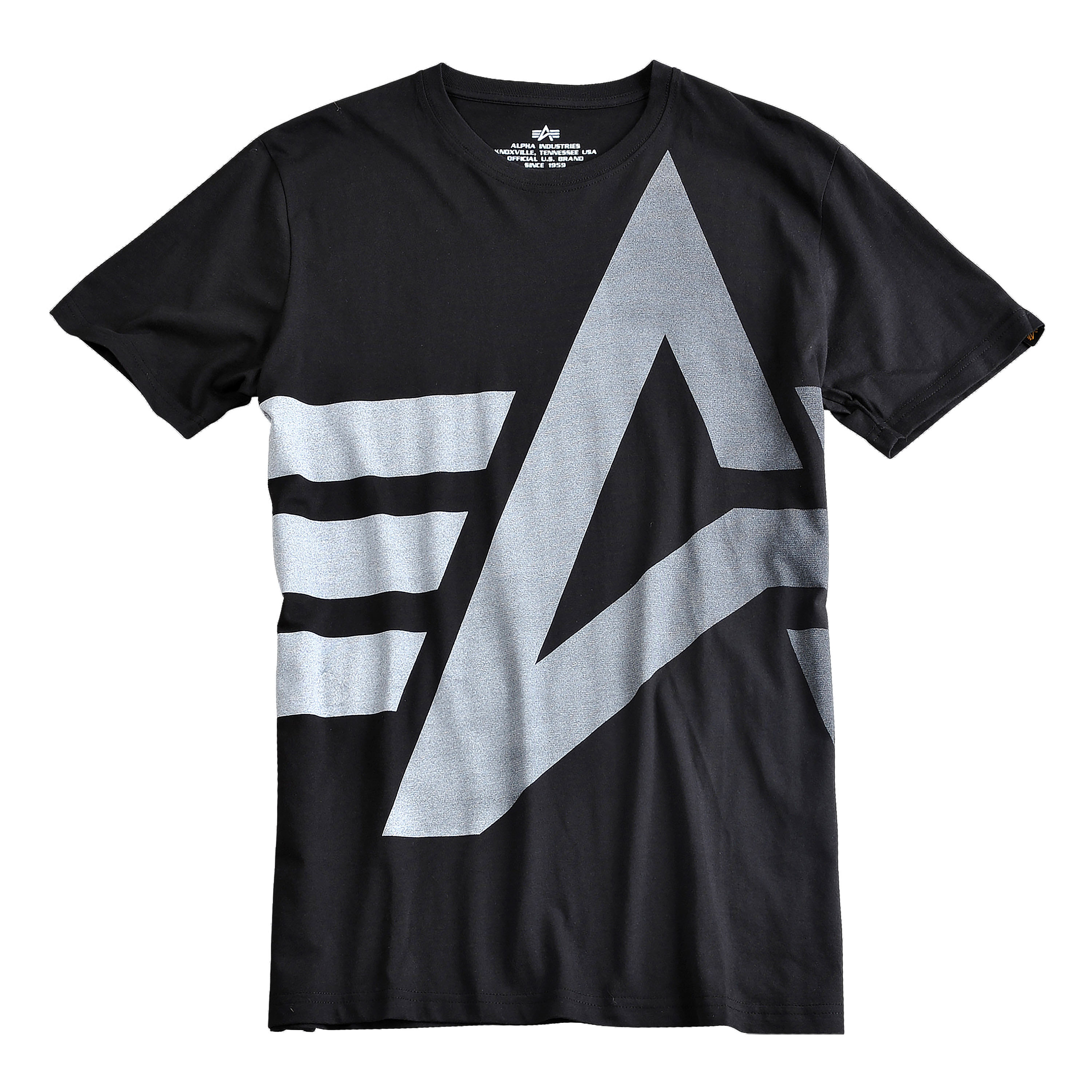Big Alpha Shirts | T-Shirt black Industries Logo | T-Shirt Alpha black Logo Industries | | | Clothing Big Men Shirts