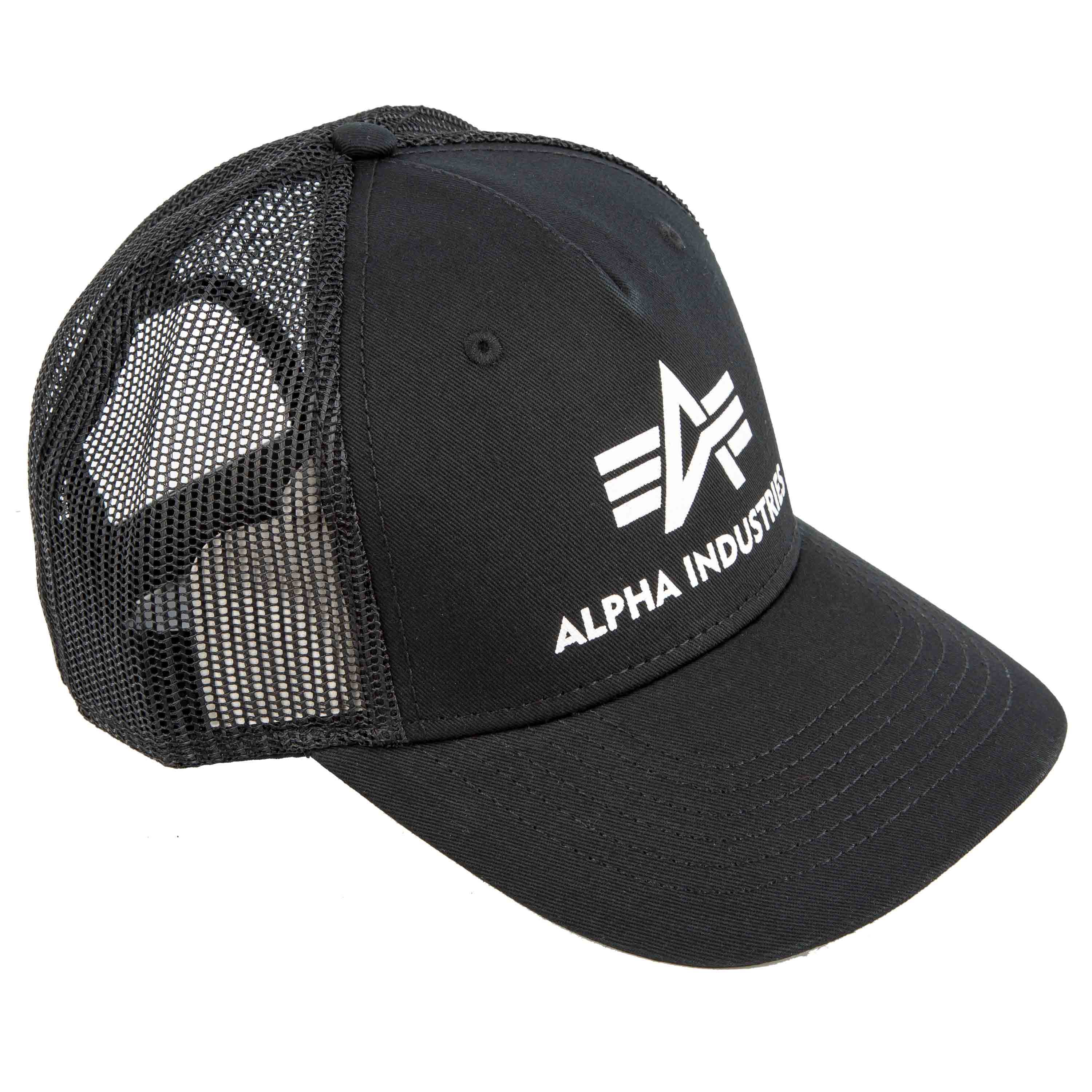 Purchase the Alpha Industries Baseball Cap Basic Trucker black b