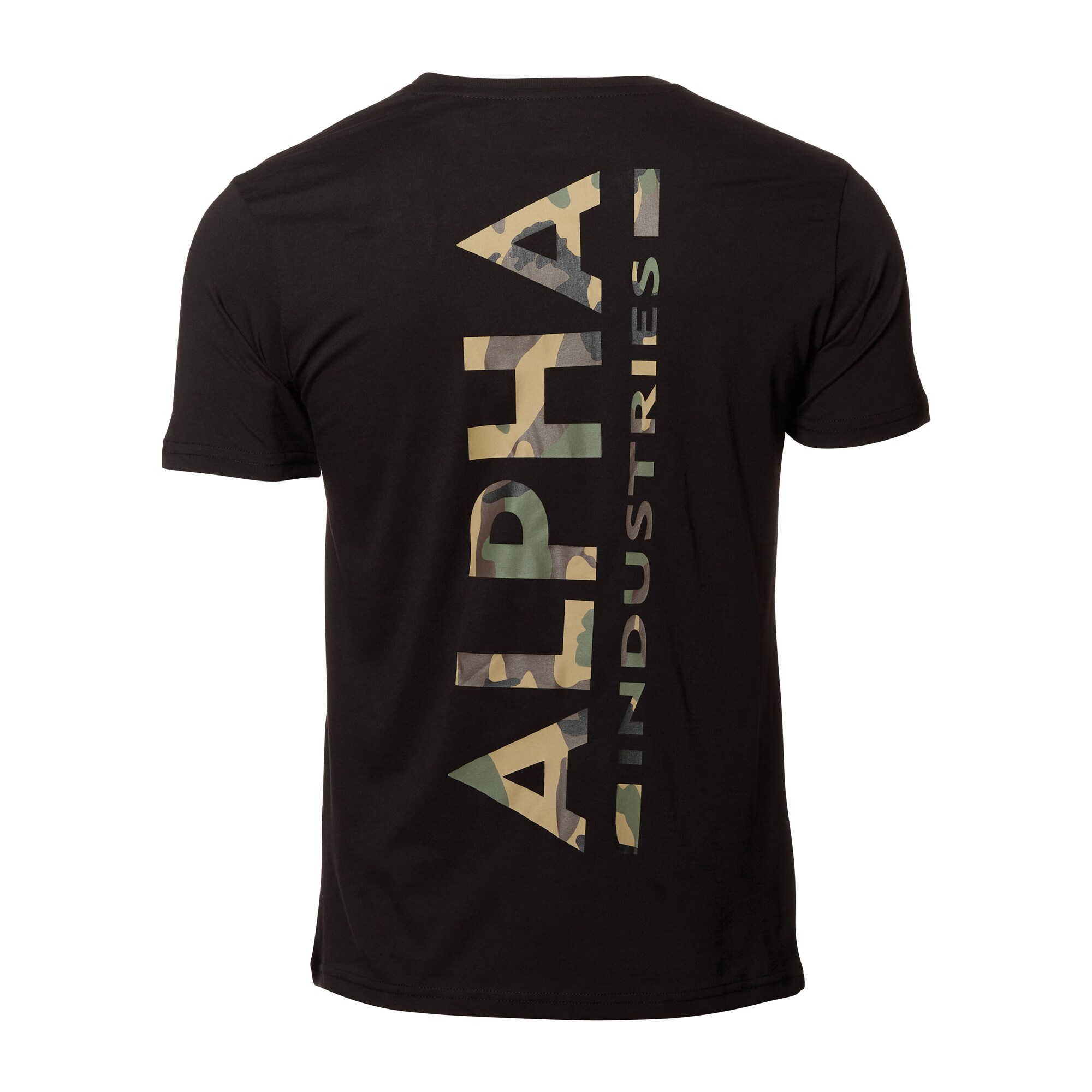 Purchase the Alpha Industries T-Shirt Print Backprint wood black