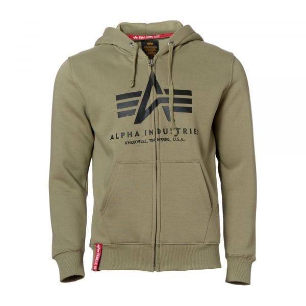 Zip the by Basic Hoodie Purchase Alpha Industries ASMC olive