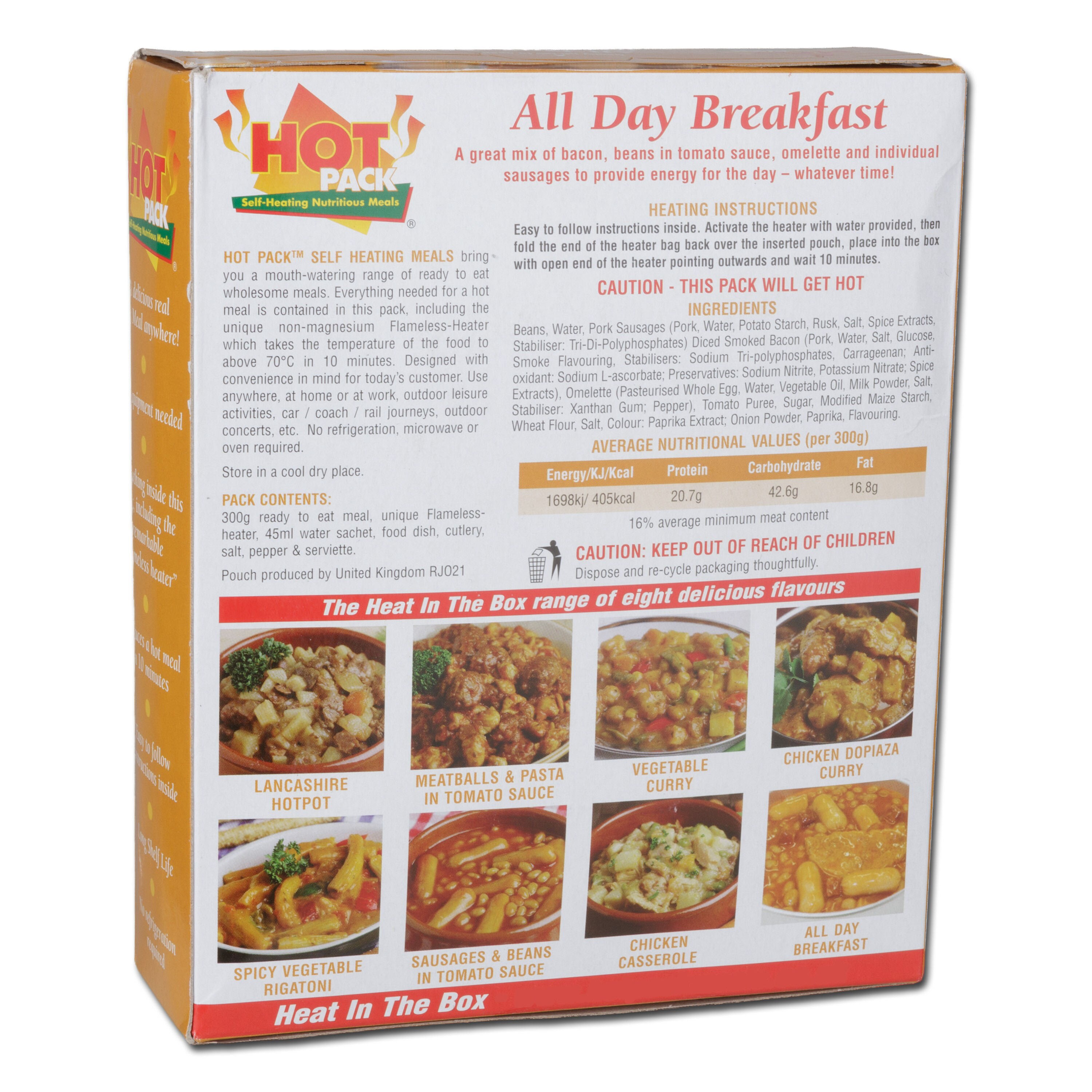 Hot Pack Meal - All Day Breakfast 