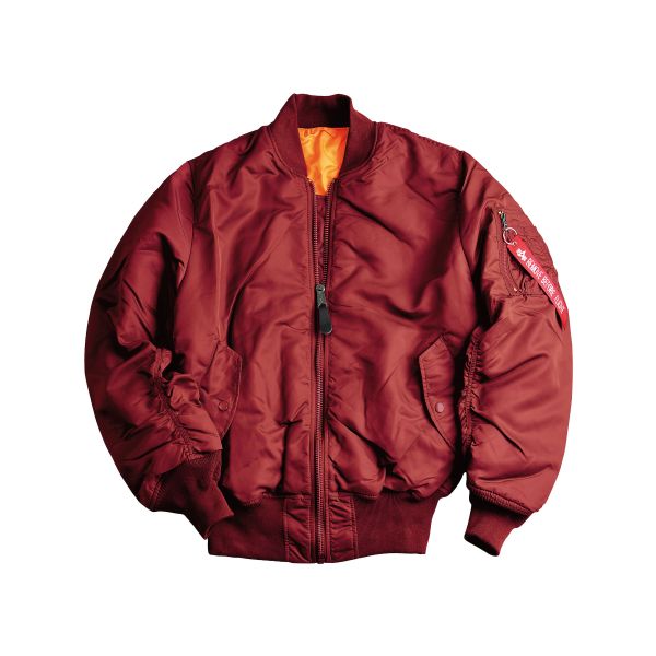 the Purchase Alpha MA-1 ASMC by Jacket Flight red