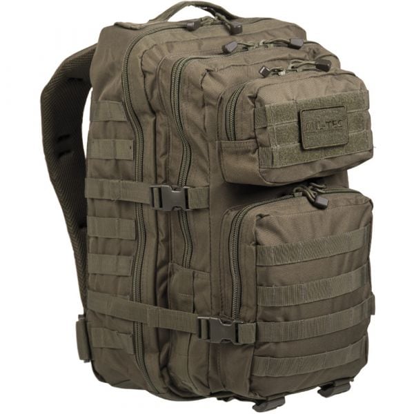 Backpack Mil-tec Assault SM olive green, 20L Backpack Mil-tec Assault SM  olive green, 20L [03-0450271] :  - Fishing, backpack,  outdoors, flashlight, tents, wobblers, knives, axes, saw, machete, rapala,  storm