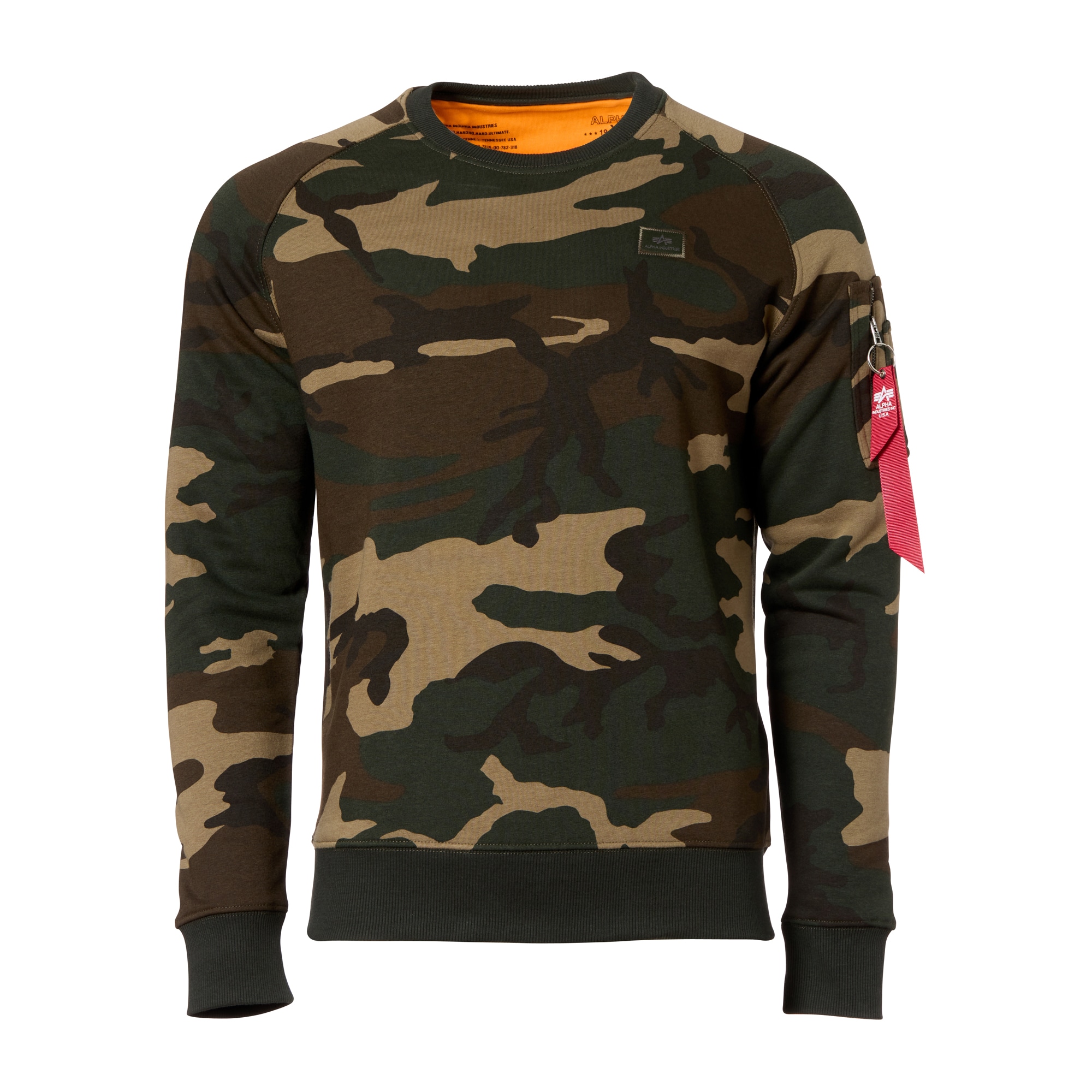 Purchase the Alpha Industries Sweat Camo Pullover woodland X-Fit