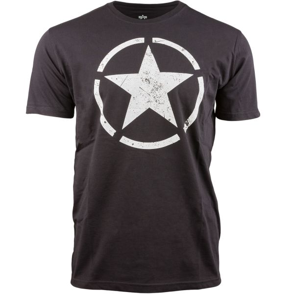 Alpha Men Star Clothing Star | | Alpha black Shirts | Shirts Industries Industries T-Shirt | black | T-Shirt