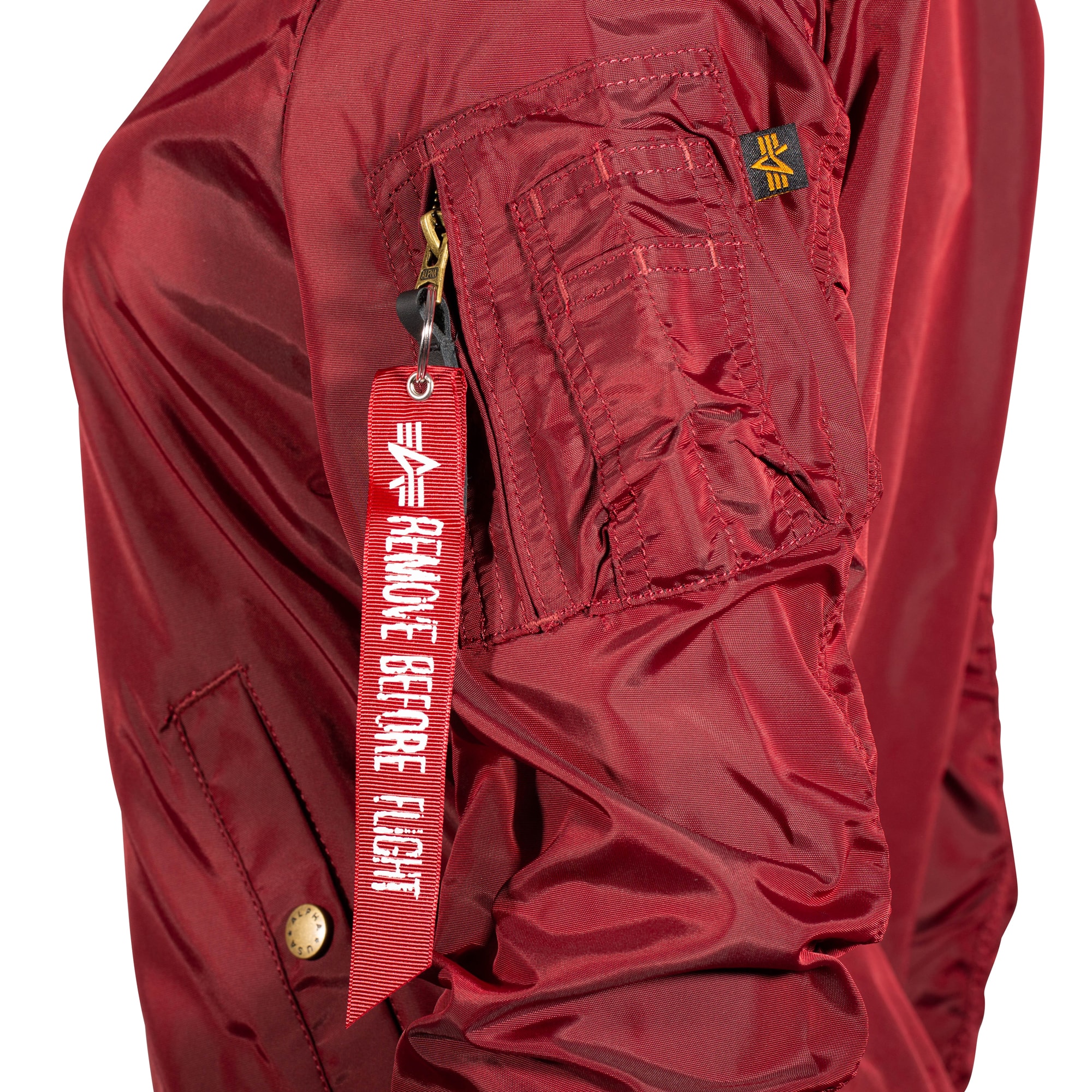 Purchase the Alpha Industries Women\'s MA1 Jacket burgund Rep. TT