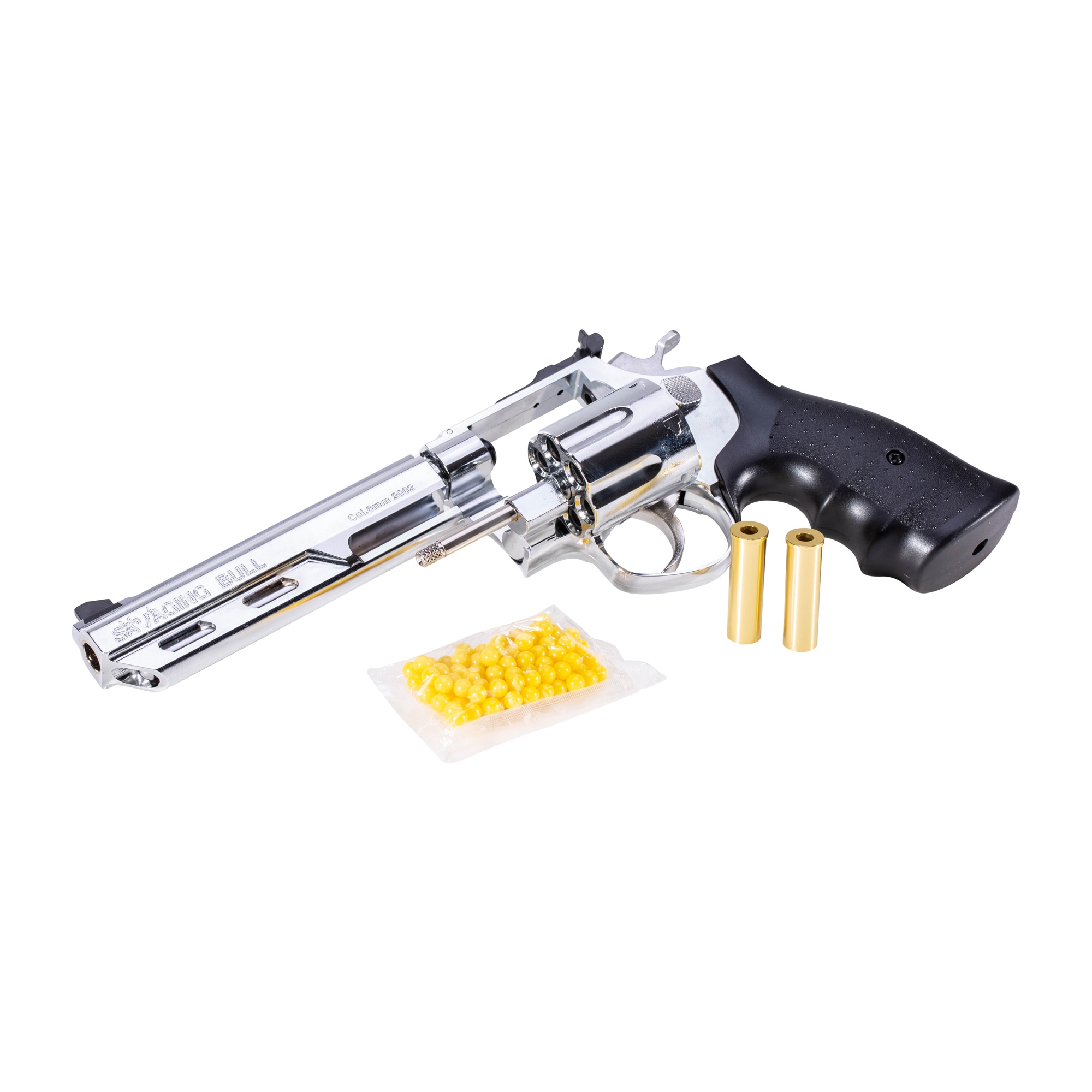 HFC Savaging Bull 6 Revolver Gas Airsoft Pistol ( Silver )